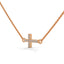 Divine cross necklace diamond