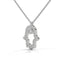 Power hamsa necklace diamond