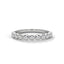 Bezel half diamond ring band