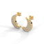 Evolve moon earrings diamond