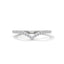 Chevron drop V shape diamond ring