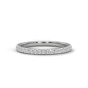 String half diamond ring