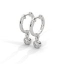 Fearless bezel hoops diamond