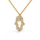 Power hamsa necklace diamond