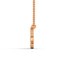 Evolve moon necklace diamond