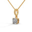 Strength rope necklace diamond