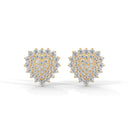 Dazzling Heart Earring Diamond