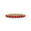 Calm half eternity band ruby