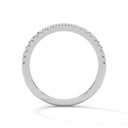 String half diamond ring