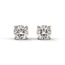 Strength 1ct cushion cut studs diamond