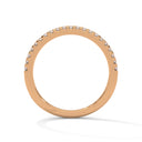 String half diamond ring