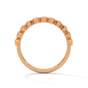 Bezel half diamond ring band
