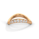 Unity wave ring diamond