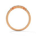 Empress curved diamond ring