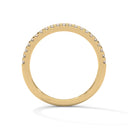 String half diamond ring