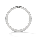 Chevron drop V shape diamond ring