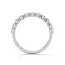 Bezel half diamond ring band