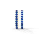 Calm half eternity hoops sapphire