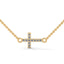 Divine cross necklace diamond