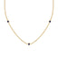 Fearless three bezel necklace sapphire