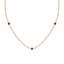 Fearless three bezel necklace sapphire