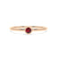 Fearless bezel ring ruby