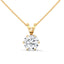 Radiant round cut diamond pendant