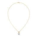 Radiant round cut diamond pendant