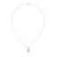 Radiant round cut diamond pendant