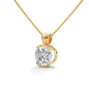 Reviving round cut diamond pendant