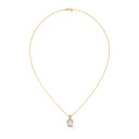 Reviving round cut diamond pendant