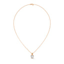 Reviving round cut diamond pendant