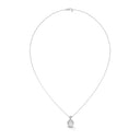 Reviving round cut diamond pendant
