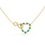 Affinity Heart Necklace Emerald