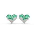 Enchanted Heart Earring Emerald