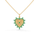 Eternal Heart Necklace Emerald