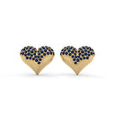 Enchanted Heart Earring Sapphire