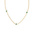 Fearless bezel necklace emerald