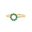 Invincible sun ring emerald