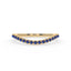 Rise pave curve ring sapphire