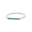 Harmony bar ring emerald