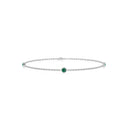 Fearless bezel bracelet emerald