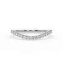 Rise pave curve ring diamond