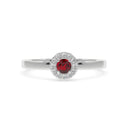 Iiluminate halo ring ruby