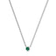 Empower solitaire necklace emerald