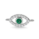 Protection evil eye necklace emerald