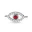 Protection evil eye necklace ruby