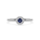 Iiluminate halo ring sapphire