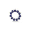 Invincible sun necklace sapphire