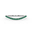 Rise pave curve ring emerald